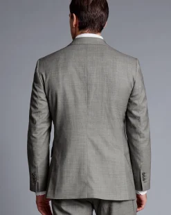 Cheap Charles Tyrwhitt Sharkskin Suit Jacket - Light Grey