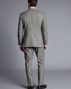 Cheap Charles Tyrwhitt Sharkskin Suit Jacket - Light Grey