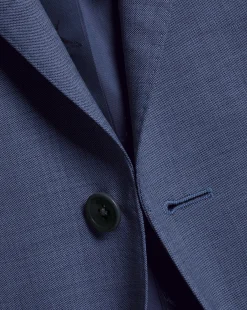 Clearance Charles Tyrwhitt Sharkskin Suit Jacket - Ocean Blue