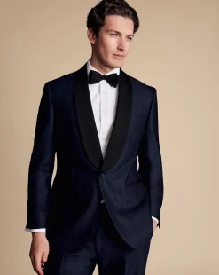 Store Charles Tyrwhitt Shawl Lapel Tuxedo Jacket - Dark Navy