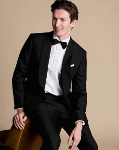 Flash Sale Charles Tyrwhitt Shawl Lapel Tuxedo Jacket - Black