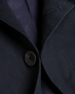 Sale Charles Tyrwhitt Showerproof Cotton Raincoat - Dark Navy