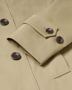 Hot Charles Tyrwhitt Showerproof Cotton Raincoat - Limestone