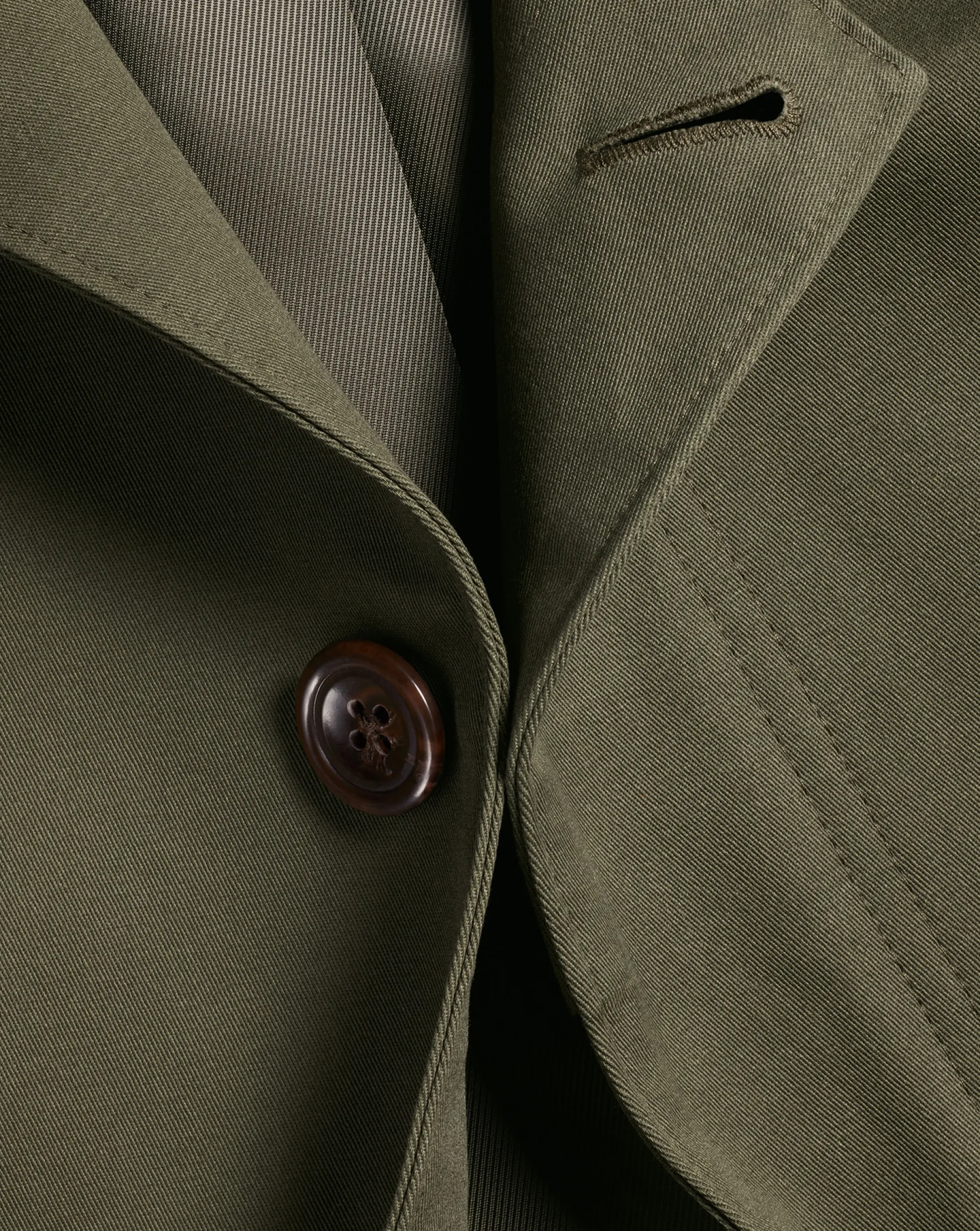 Outlet Charles Tyrwhitt Showerproof Cotton Raincoat - Green Olive