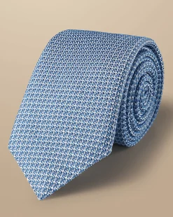 Cheap Charles Tyrwhitt Silk Grenadine Italian Tie - Light Blue