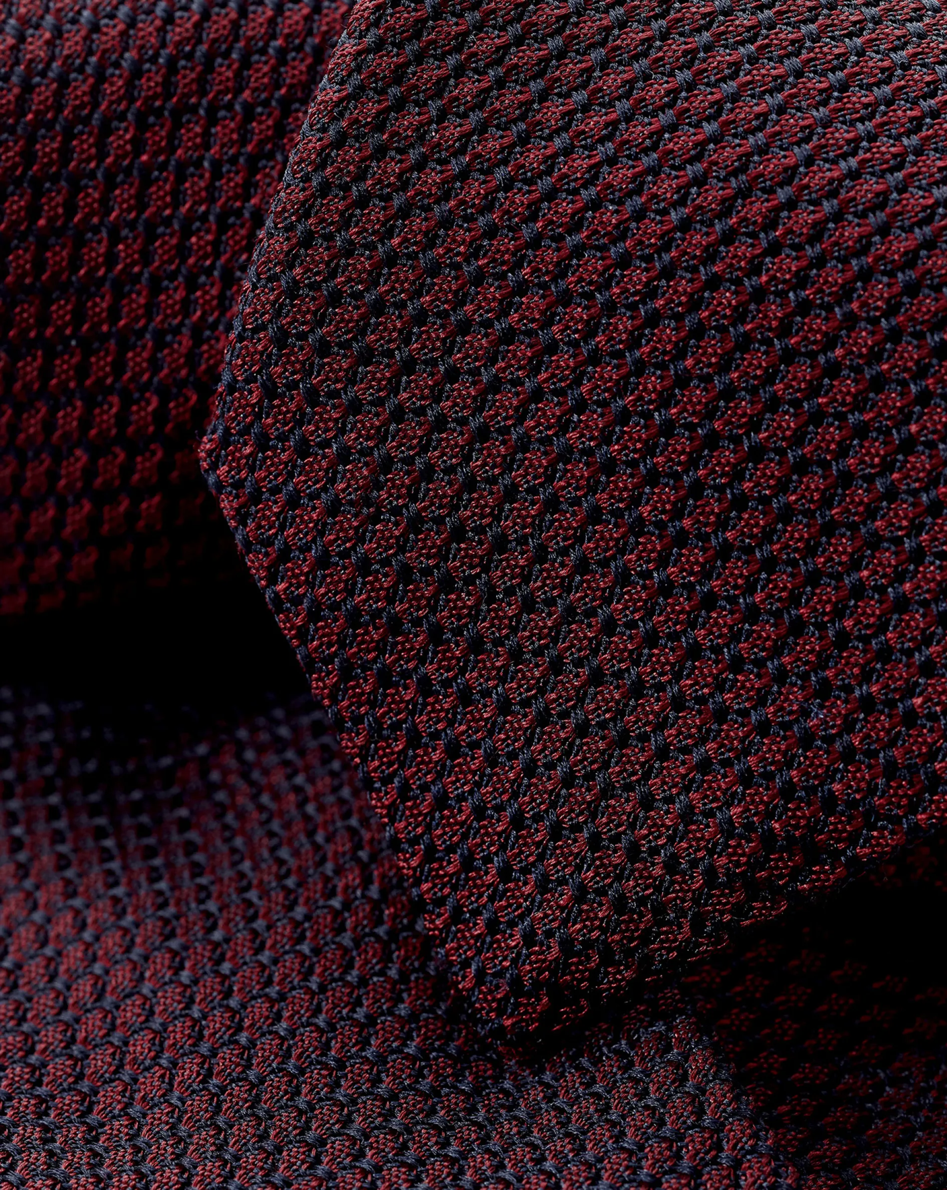 Hot Charles Tyrwhitt Silk Grenadine Italian Tie - Maroon Red
