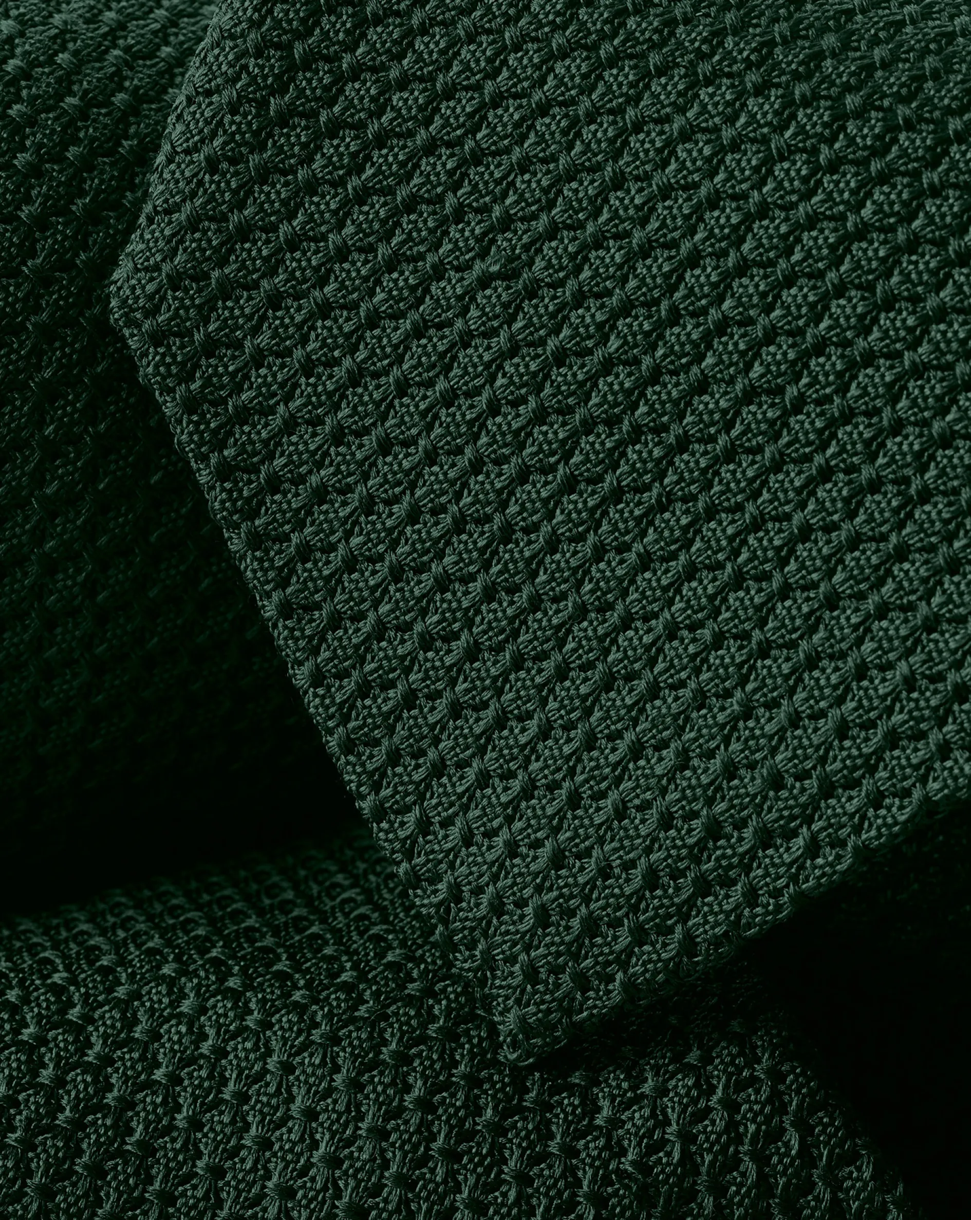 Fashion Charles Tyrwhitt Silk Grenadine Italian Tie - Dark Green
