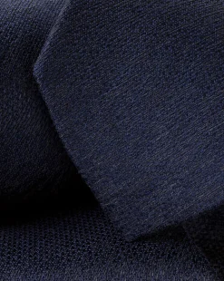 Discount Charles Tyrwhitt Silk Linen Tie - French Blue