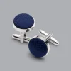 Online Charles Tyrwhitt Silk Round Cufflinks - Navy