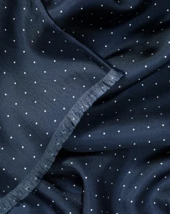 Best Sale Charles Tyrwhitt Silk Spot Print Scarf - Navy