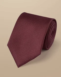 Hot Charles Tyrwhitt Silk Tie - Burgundy Red