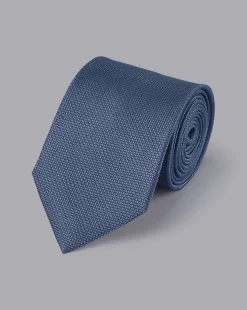 Store Charles Tyrwhitt Silk Tie - Steel Blue