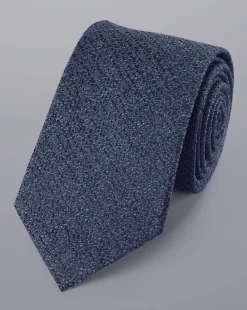 Flash Sale Charles Tyrwhitt Silk Wool Blend Tie - Denim Blue