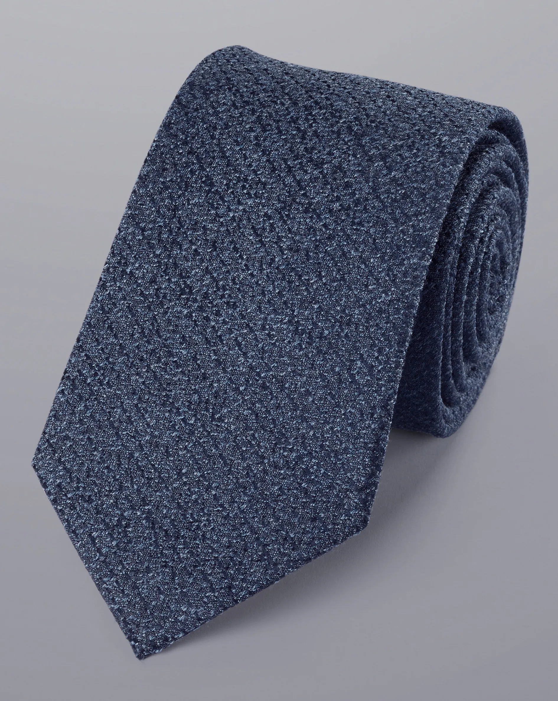 Flash Sale Charles Tyrwhitt Silk Wool Blend Tie - Denim Blue