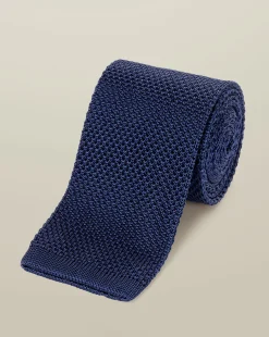 Best Sale Charles Tyrwhitt Slim Silk Knitted Tie - Blue Royal