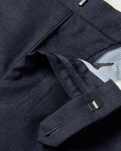 Shop Charles Tyrwhitt Smart Italian Luxury Pants - Ink Blue