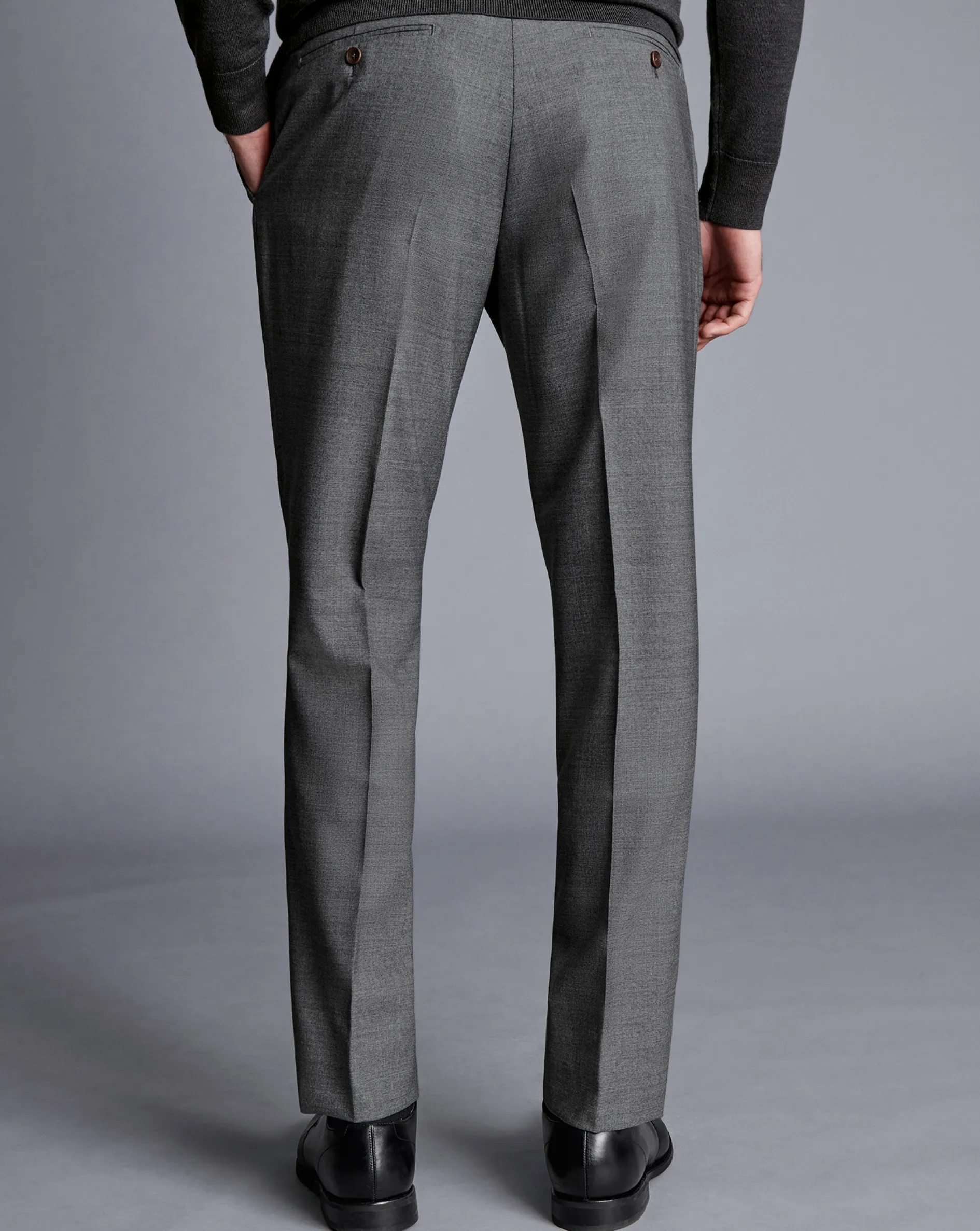 Discount Charles Tyrwhitt Smart Italian Luxury Pants - Grey
