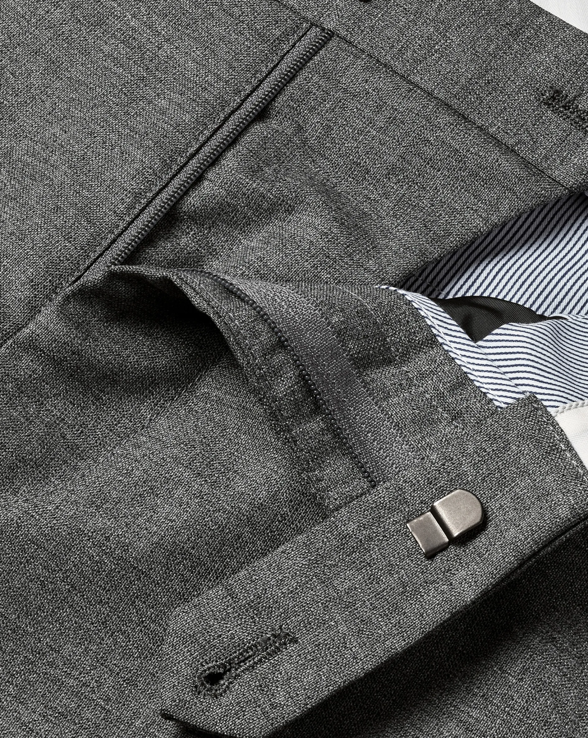 Discount Charles Tyrwhitt Smart Italian Luxury Pants - Grey