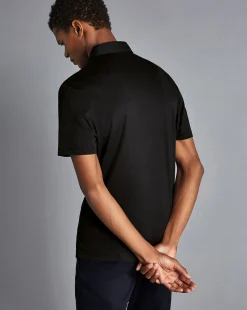 Best Charles Tyrwhitt Smart Jersey Polo - Black