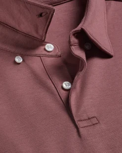 New Charles Tyrwhitt Smart Jersey Polo - Claret Pink