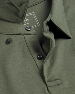 Cheap Charles Tyrwhitt Smart Jersey Polo - Green Olive