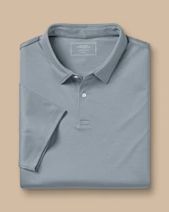 Hot Charles Tyrwhitt Smart Jersey Polo - Silver