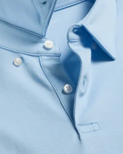 Cheap Charles Tyrwhitt Smart Jersey Polo - Blue Sky