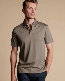 Best Charles Tyrwhitt Smart Jersey Polo - Taupe