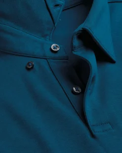 Sale Charles Tyrwhitt Smart Jersey Polo - Blue Turquoise
