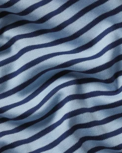 Hot Charles Tyrwhitt Smart Jersey Stripe Polo - Blue Sky