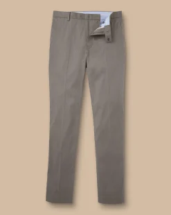 New Charles Tyrwhitt Smart Stretch Texture Pants - Mocha
