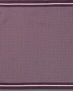 Cheap Charles Tyrwhitt Spot Print Silk Pocket Square - Blackberry Purple & Ivory
