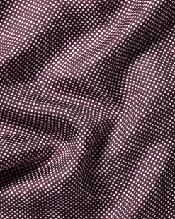 Cheap Charles Tyrwhitt Spot Print Silk Pocket Square - Blackberry Purple & Ivory