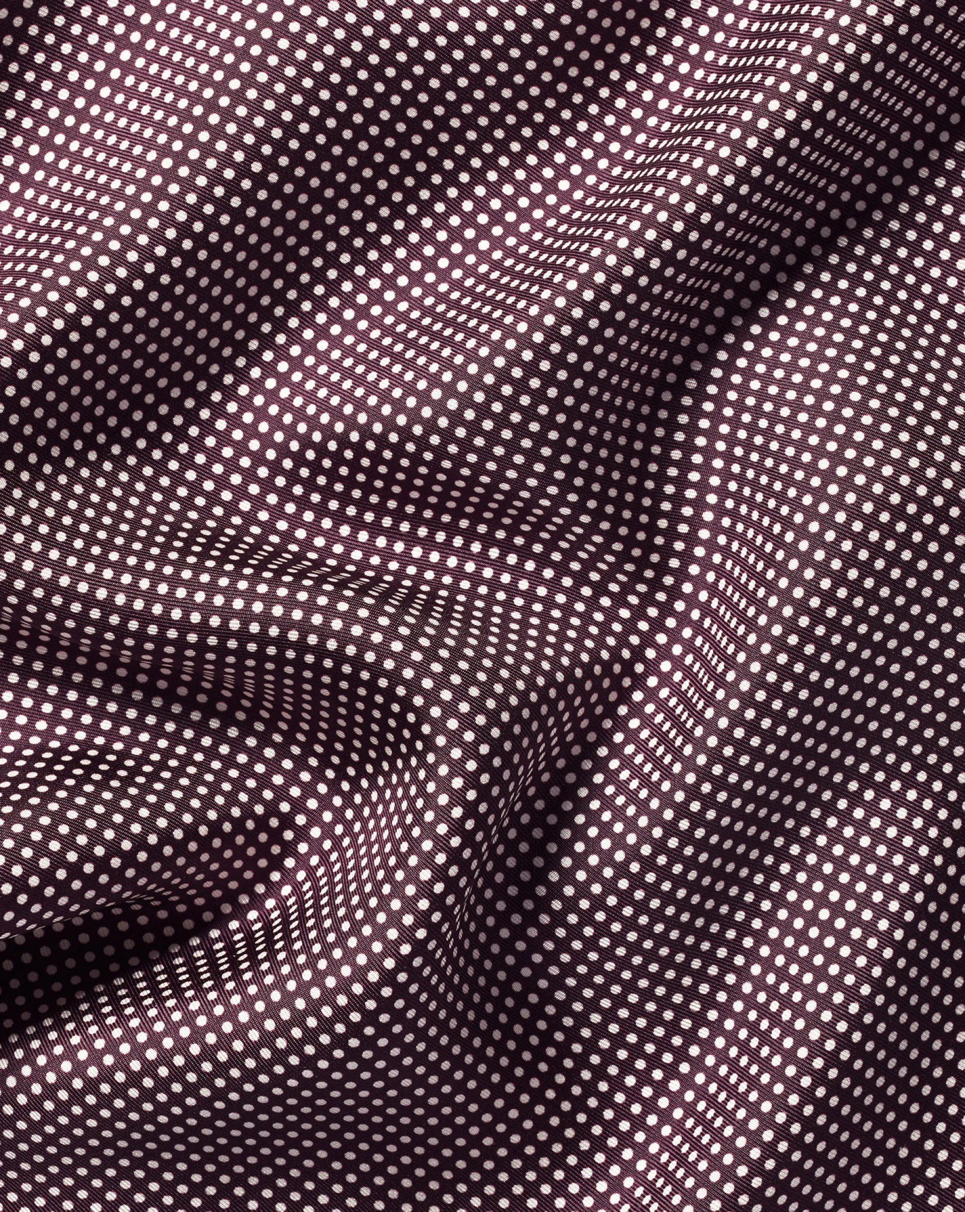 Cheap Charles Tyrwhitt Spot Print Silk Pocket Square - Blackberry Purple & Ivory