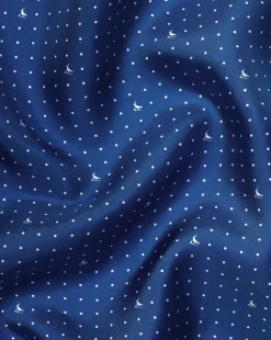 Cheap Charles Tyrwhitt Spot Print Silk Pocket Square - & White Cobalt Blue