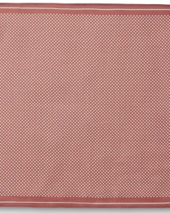 Fashion Charles Tyrwhitt Spot Silk Pocket Square - Salmon Pink & Ivory Pink and White