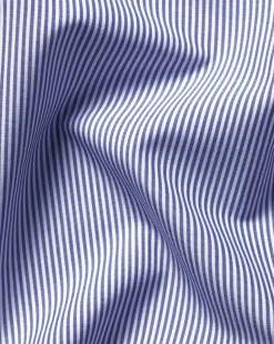 Best Sale Charles Tyrwhitt Spread Collar Non-Iron Bengal Stripe Shirt - Blue Royal