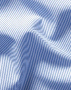 Clearance Charles Tyrwhitt Spread Collar Non-Iron Bengal Stripe Winchester Shirt - Blue Sky