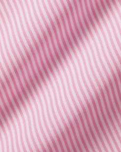 Shop Charles Tyrwhitt Spread Collar Non-Iron Bengal Stripe Shirt - Pink