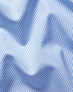 Store Charles Tyrwhitt Spread Collar Non-Iron Bengal Stripe Shirt - Sky Cornflower Blue