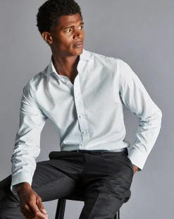 Best Sale Charles Tyrwhitt Spread Collar Non-Iron Check Shirt - Lemon Lemon Yellow