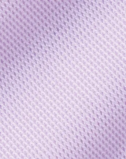 Sale Charles Tyrwhitt Spread Collar Non-Iron Clifton Weave Shirt - Purple Lilac