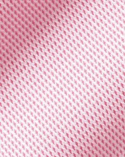 Best Sale Charles Tyrwhitt Spread Collar Non-Iron Clifton Weave Shirt - Pink