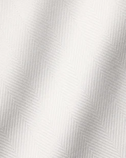 Fashion Charles Tyrwhitt Spread Collar Non-Iron Herringbone Shirt - Ivory White