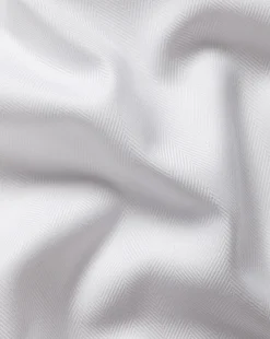Best Sale Charles Tyrwhitt Spread Collar Non-Iron Herringbone Shirt - White