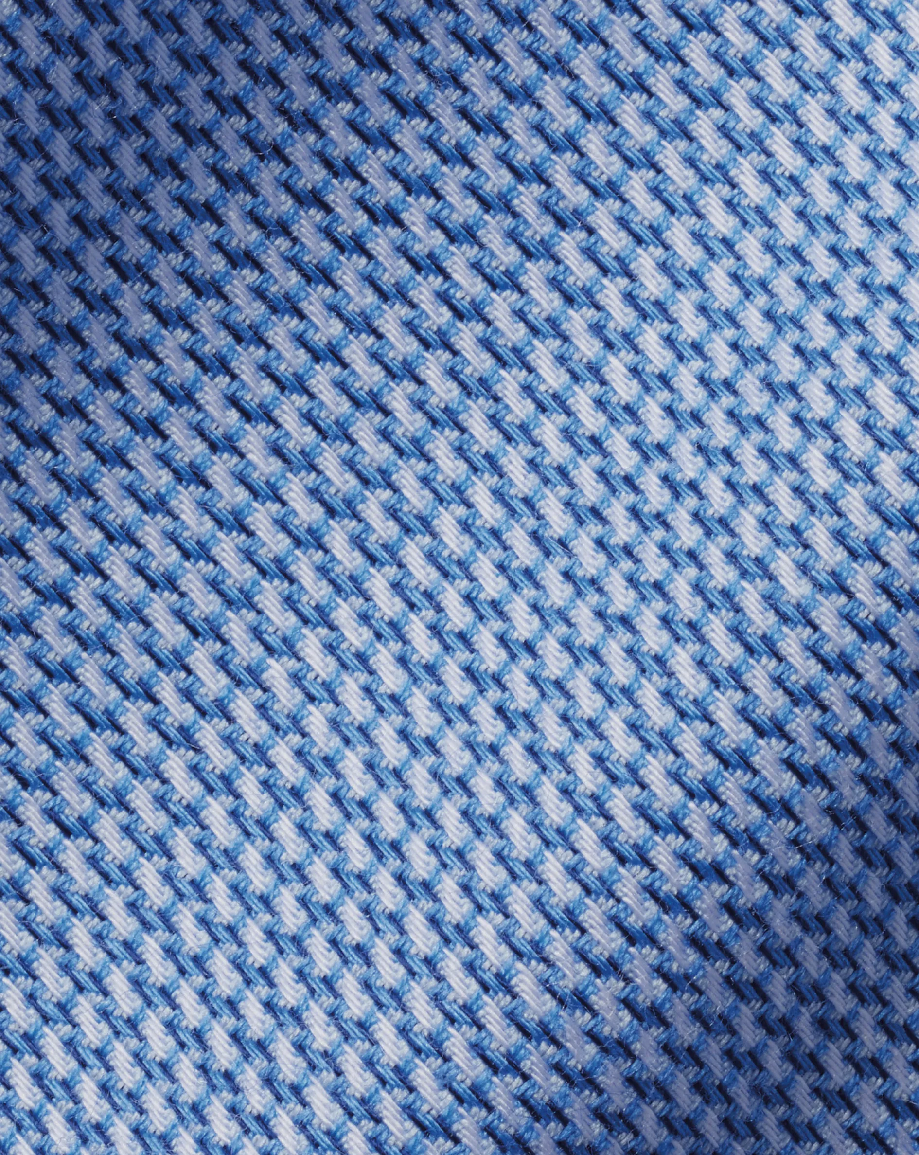 New Charles Tyrwhitt Spread Collar Non-Iron Mayfair Weave Shirt - Cobalt Blue
