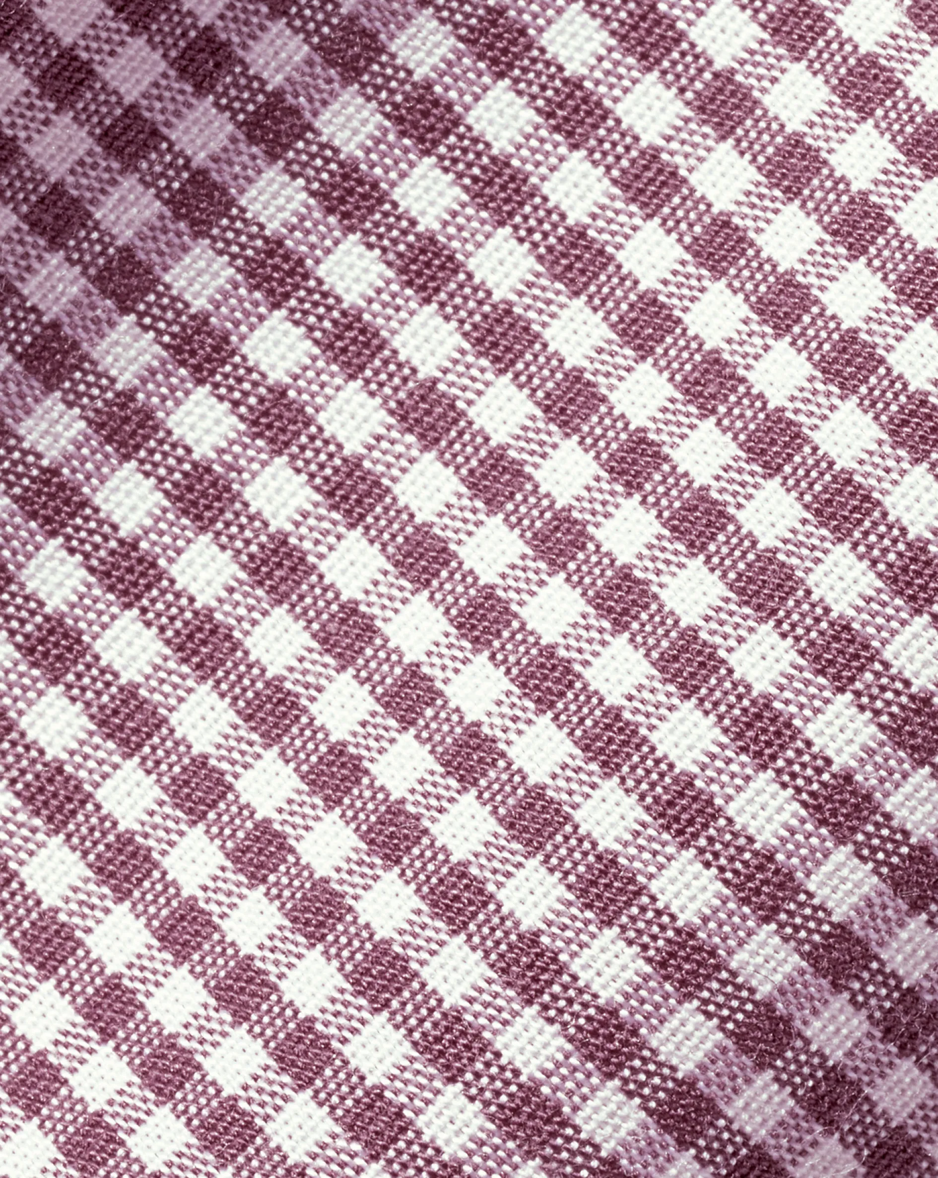 Best Sale Charles Tyrwhitt Spread Collar Non-Iron Mini Gingham Check Shirt - Claret Pink