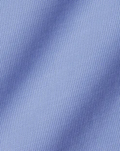 New Charles Tyrwhitt Spread Collar Non-Iron Poplin Shirt - Ocean Blue