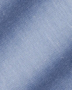 Store Charles Tyrwhitt Spread Collar Non-Iron Poplin Shirt - Steel Blue