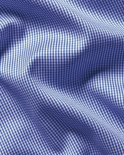 Hot Charles Tyrwhitt Spread Collar Non-Iron Puppytooth Shirt - Blue Royal